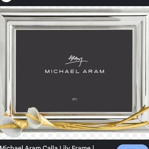 Michael Aram Silver and Gold Calla Lily Frame